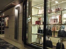 Handbags in one of the shops 