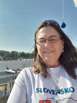 Me on the deck on a beautiful day sailing down the Danube.