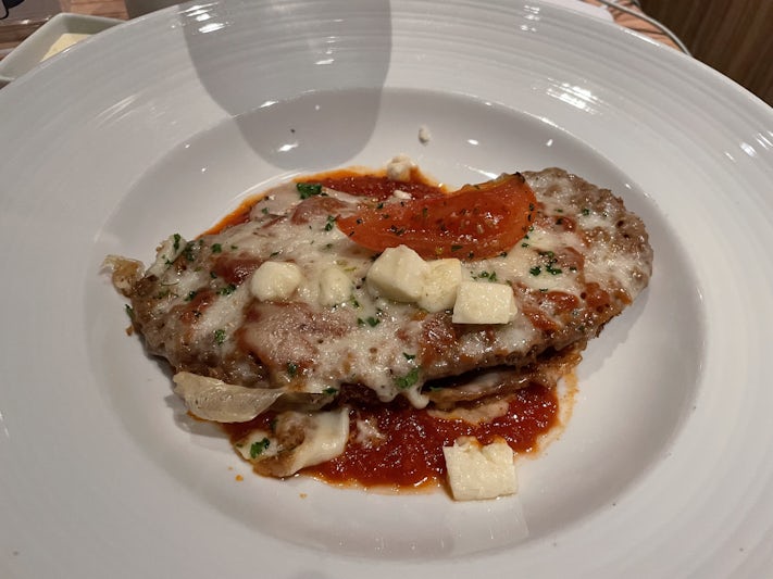 AMAZING eggplant parm from the Main Dining Room