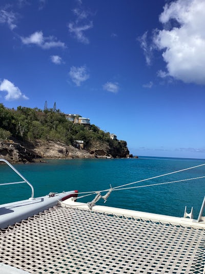 Ship excursion Catamaran with Libster lunch in Antigua.