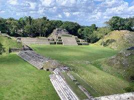 Mayan ruins in Belize City.
