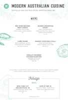 Waterfront menu - dinner - mains