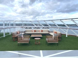 Seating area on sun deck 