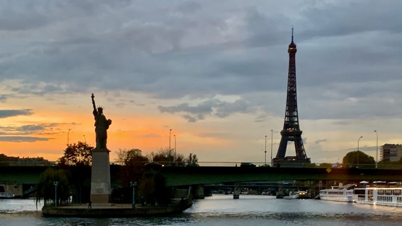 Leaving Paris on the Seine.