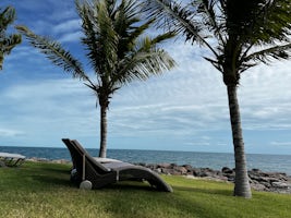 An idyllic moment from Yacht Club private area on MSC Marine Preserve Ocean Caye