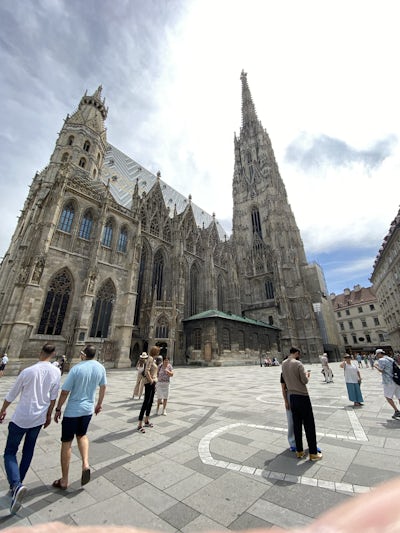 St. Stephen’s Cathedral in Vienna, Austria.  Just one of the many beautiful churches visited. 