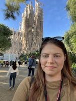 The included tour in Barcelona tours the outside of La Sagrada Familia. When I go back, I’ll pay extra for the inside tour! 