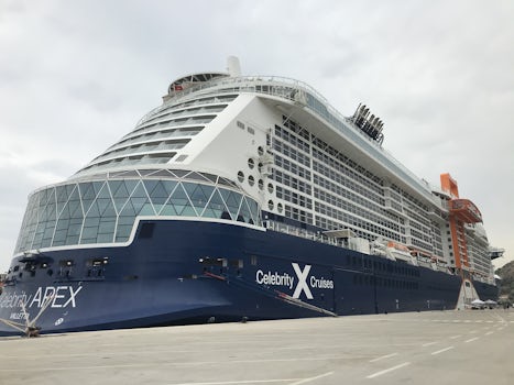 Celebrity Apex docked in Dubrovnik