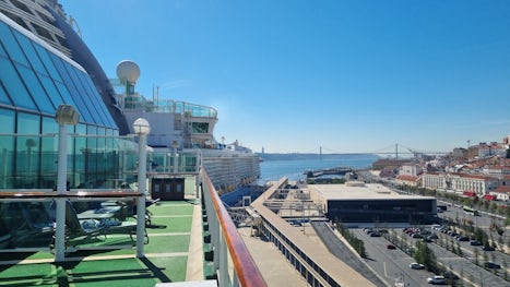 View from the Sports Deck towards Lisbon and Tagus River