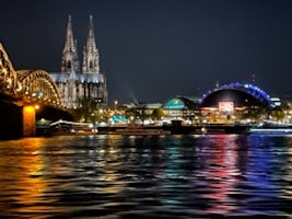 Sailing out of Cologne, Germany. 