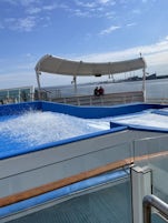 FlowRider on the back of the ship. They have one. 