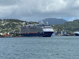 Celebrity Silhouette in port at St. Lucia