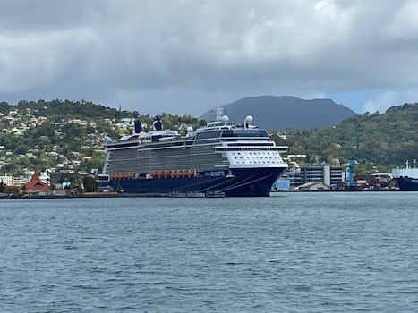 Celebrity Silhouette in port at St. Lucia