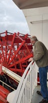 Checking out the paddle wheel.