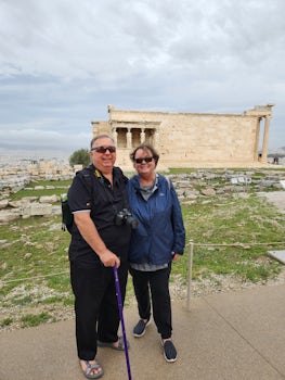 Visiting the Acropolis when in Athens, Greece on Viking Venus 'Cities of Antiquity & the Holy Land' cruise 