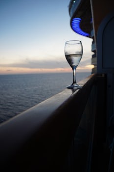 Nothing better than a glass of wine on the balcony