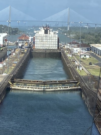 Cruising the Panama Canal.