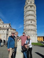 My wife and our travelling companions in Pisa.