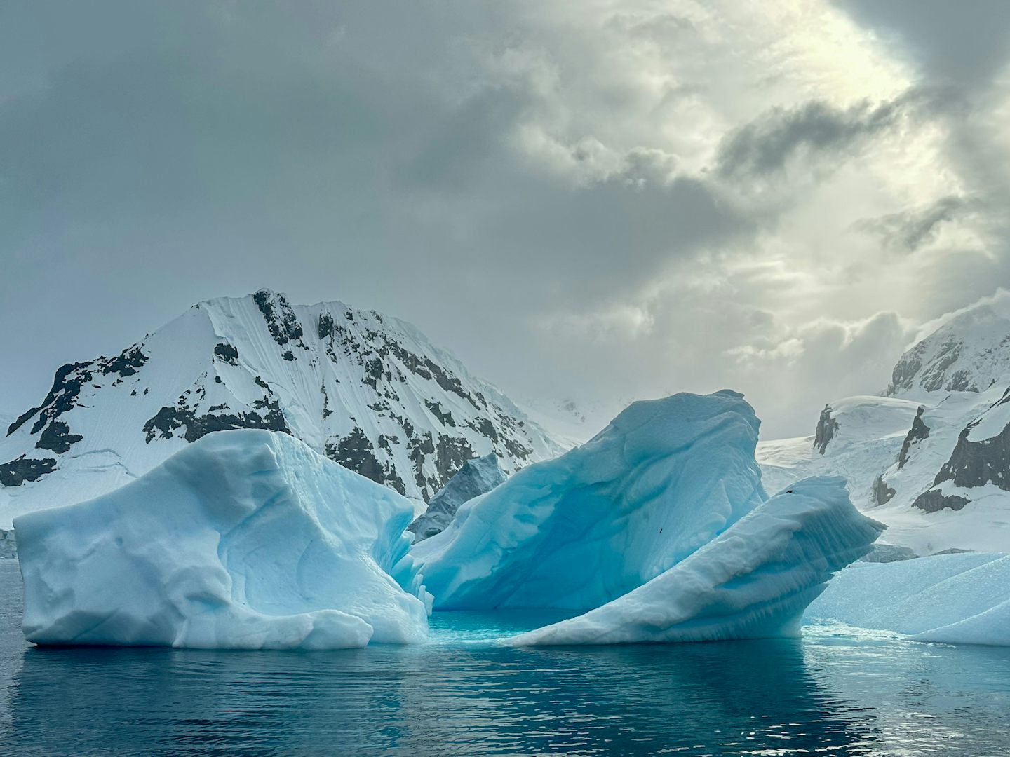 An iceberg seen from zodiac 