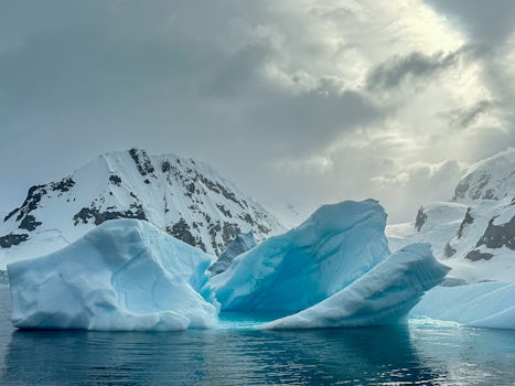 An iceberg seen from zodiac 