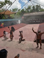 Ancient Mayan ball game in Cozumel