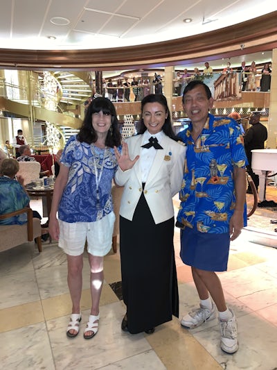 Cruise Director Sarah R. on the Regal Princess.
