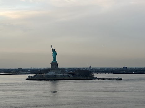 Statue of Liberty on the way out.
