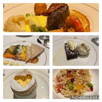 Gala night dinner (yes I did have 2 desserts!)