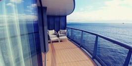 Starboard side of the owner's suite deck