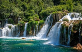 Krka Waterfalls in Croatia.