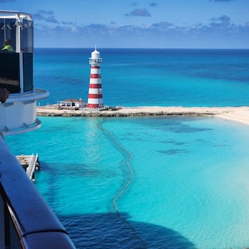 The lighthouse at Ocean Cay