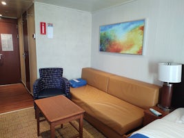 Sofa, table and chair