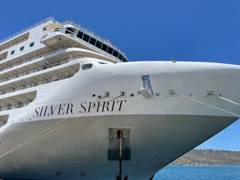 Exterior of Silver Spirit in Port of Chania