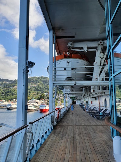 Have a stroll on the promenade deck St Vincent
